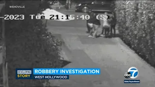 Suspects armed with apparent assault rifle rob victims in WeHo: Video