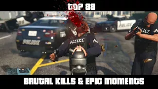 TOP 88 BRUTAL KILLS & EPIC MOMENTS IN GTA 5 | ALKONAFT007