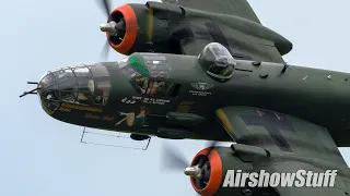 Low and Fast Warbird Flybys - Spirit of St Louis Airshow 2019