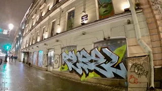GRAFFITI BOMBING. Fast piece on central street.Rebel813 & BursOne