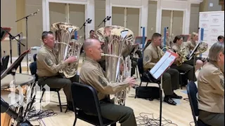 Watch the U.S. Marine Band rehearse for Biden's inauguration