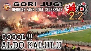 Crvena Zvezda Partizan 2-2 Gol Aldo Kalulu za bakljadu Grobara