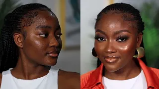 BLACK GIRL MAKEUP TRANSFORMATION