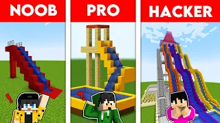 Best of Minecraft - Noob vs. Pro vs. Hacker Build Challenge (Part 2) | TAGALOG | OMOCRAFT