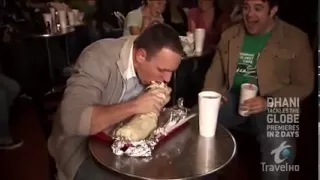 Man v Food Joey eats Burrito