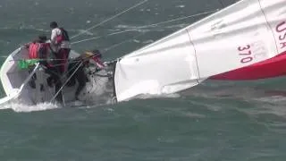 J 70 Knockdown, up close, windy conditions ... St.F.Y.C.