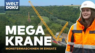 MEGA KRANE - Drei Monstermaschinen - eine Mission - Kranplätze müssen verdichtet sein! | WELT DOKU