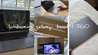 Unboxing galaxy book 4 360