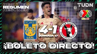 Resumen y goles | Tigres 4-1 Tijuana | CL2024 - Liga Mx J17 | TUDN