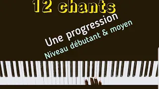 Une seule progression pour jouer 12 chansons en Gospel. Niveau débutant & moyen