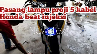 Pasang lampu proji 5 kabel di Honda beat