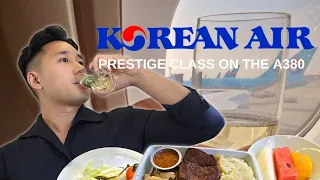 Korean Air's A380 Prestige Class In-flight Service | Incheon to Bangkok