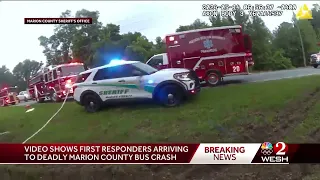 Dashcam video shows deputies arriving at scene of deadly Florida bus crash