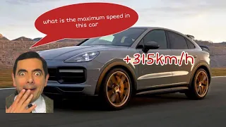 Porsche Cayenne Turbo Gt top speed +315😎