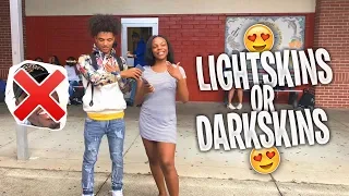 Which Do Girls Prefer ? Lightskins or Darkskins l Public Interview (School Edition)