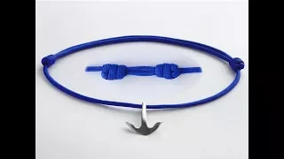 How to Make a Basic "paracord" Adjustable Sliding Knot Necklace-DIY Necklace