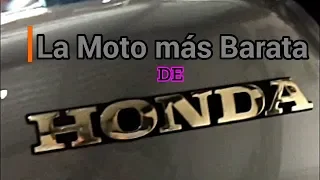 La Moto más Barata de HONDA.