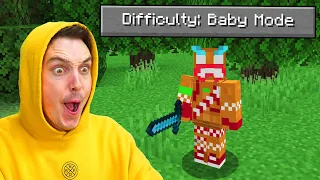 I Played Minecraft BABY MODE