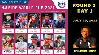 16 PLAYERS NA LANG! FIDE World Cup 2021! Round 5 Day 1!