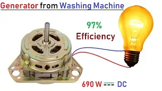 12v 690 Watts Electric DC Generator from 220v Washing Machine Motor - Universal Motar to Generator