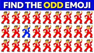 Finden Sie ODD One Out 🕺 | Emoji-Quiz | Leicht, Mittel, Schwer, Unmöglich