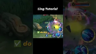 Ling Tutorial 😱 - Mobile Legends: bang bang