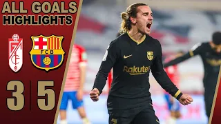 Barcelona Vs Granada 5-3 Extended Highlights Copa Del Rey Quarter Final