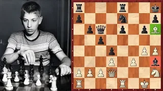 Шахматы. СТАРОИНДИЙСКОЕ НАЧАЛО в исполнении юного Бобби Фишера!