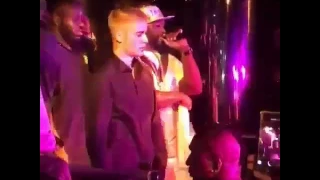 Drunk justin bieber dancing in club