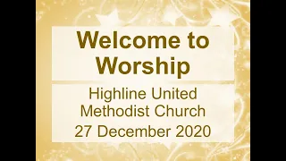 Worship 12 27 2020 | Luke 2:41-52; 1 Samuel 2:18-20, 26