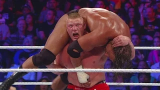 WWE Network: Brock Lesnar resorts to using a low blow against Triple H – SummerSlam 2012