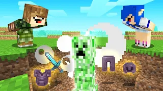 MINECRAFT mas EXPLOSÕES dão ITENS OP