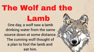 Learn English Through Story 👌| Improve your English |The Wolf and the Lamb😱 | listen and practice 👌