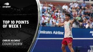 Carlos Alcaraz | Top 10 Points of Week 1 | 2023 US Open