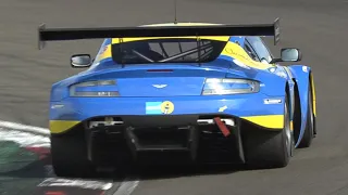 Aston Martin V12 Vantage GT3 with Straight Pipe Exhaust! - LOUD N/A V12 Engine Sound at Nürburgring!