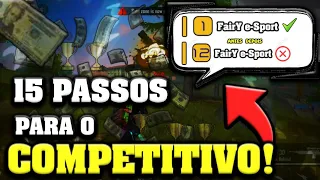 COMO SE DESTACAR NO COMPETITIVO | 15 passos para ser reconhecido - FREE FIRE