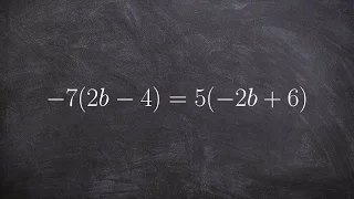 How to solve an equation with a variable on both sides