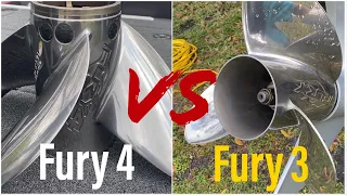 MERCURY FURY 3-Blade vs The FURY 4-Blade Prop For BASS BOATS!!