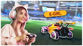 I Pretended to be an E-Girl in Rocket League Using Voicechat!