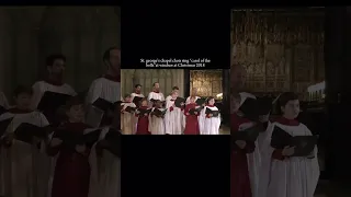 St. George's chapel choir sing "carol of bells" at windsor at Christmas 2018 #music #christmas