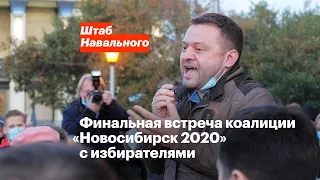 Финальная встреча коалиции «Новосибирск 2020» с избирателями (почти митинг)