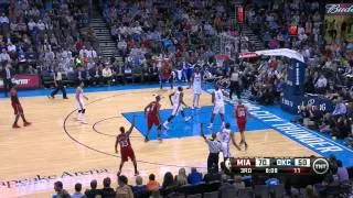 Lebron James 39 Pts 12 Reb 7 Ast sick show vs thunder 14.2.13 HD