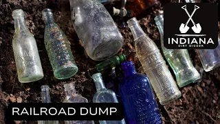 Exploring the Railroad Dump - Milk Bottles, Blob Tops & Other Glass - Bottle Digging