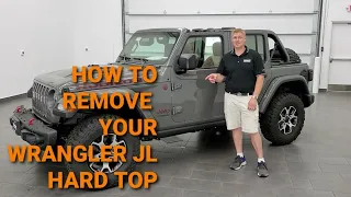 HOW TO REMOVE YOUR JEEP WRANGLER JL HARD TOP REMOVAL STEP BY STEP TAKE OFF YOUR TOP ON YOUR WRANGLER