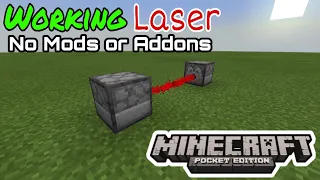 (Check pinned comment) How to make working Laser - No mods or Addons | Minecraft pocket edition