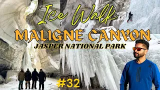 Exploring the Majestic Maligne Canyon Ice Walk in Jasper National Park. #xplorewith4