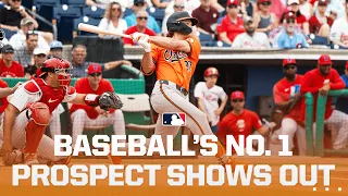 Jackson Holliday SHOWS OUT! No. 1 Prospect collects 3 hits in Spring Training