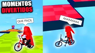 OBBY EN BICICLETA MODO PRO! MOMENTOS DIVERTIDOS (ROBLOX)