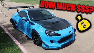 HOW MUCH DOES IT COST TO BUILD A WIDEBODY BAGGED FRS?! - FRS Build Cost Breakdown