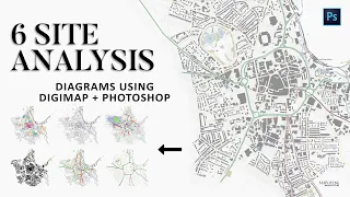 Digimap & Photoshop Site Analysis Architecture Diagrams -ad